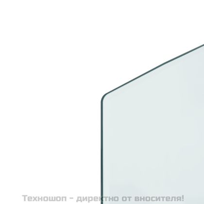Стъклена подложка за камина, 120x50 см