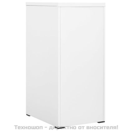 Шкаф за папки, бял, 46x62x102,5 cм, стомана