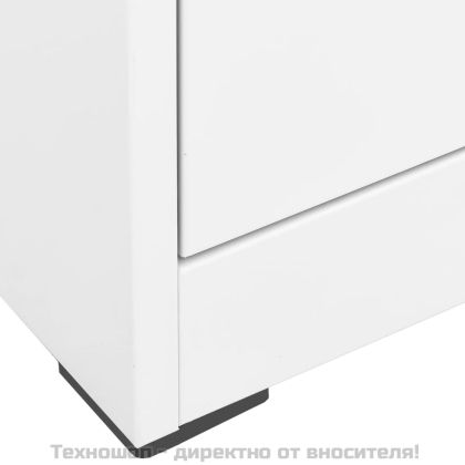 Шкаф за папки, бял, 46x62x102,5 cм, стомана