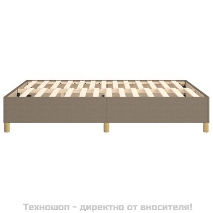 Рамка за легло с пружини, таупе, 140x190 см плат