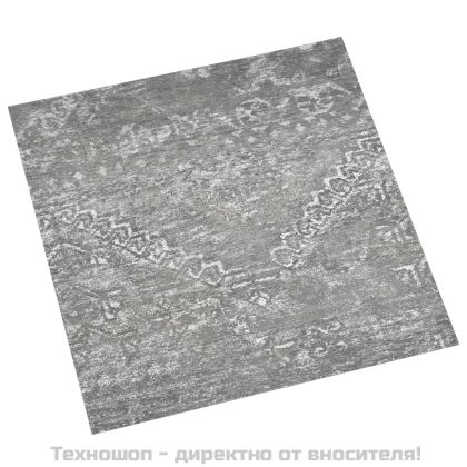 Самозалепващи подови дъски, 55 бр, PVC, 5,11 м², бетонно сиви
