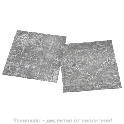 Самозалепващи подови дъски, 55 бр, PVC, 5,11 м², бетонно сиви