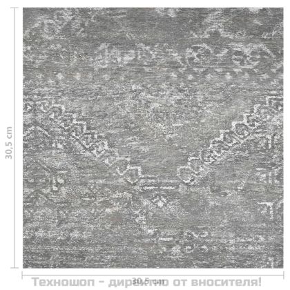 Самозалепващи подови дъски, 55 бр, PVC, 5,11 м², бетонно сиви