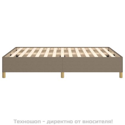 Рамка за легло без матрак, таупе, 140x190 см плат