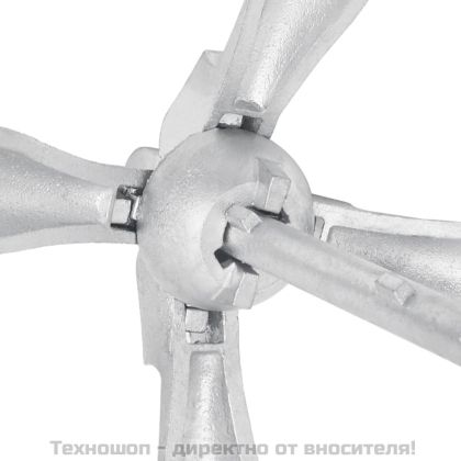 Сгъваема котва с въже, сребриста, 1,5 кг, ковък чугун