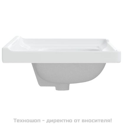 Мивка за баня, бяла, 61x48x23 см, правоъгълна, керамика