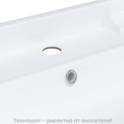Мивка за баня, бяла, 61x48x23 см, правоъгълна, керамика