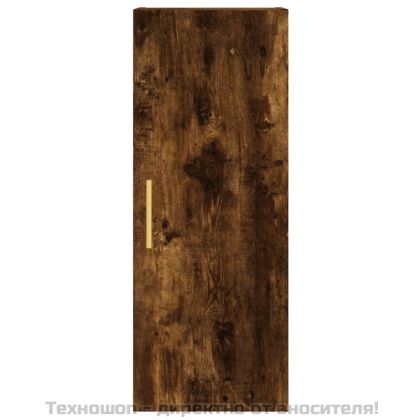 Висок шкаф, опушен дъб, 34,5x34x180 см, инженерно дърво