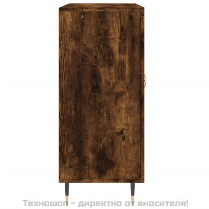 Сайдборд, опушен дъб, 90x34x80 см, инженерно дърво