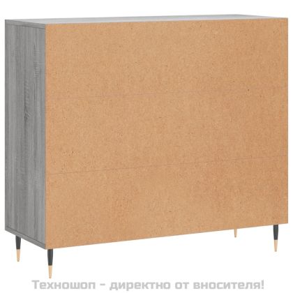 Сайдборд, Сив сонома, 90x34x80 см, инженерно дърво
