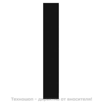 Шкаф за обувки, черен, 63x24x147 см, инженерно дърво