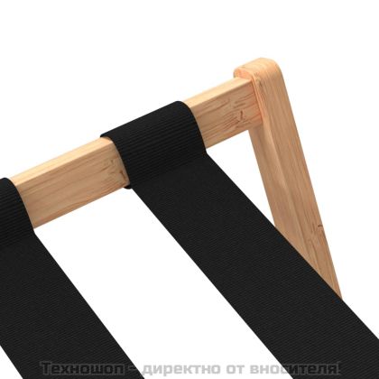 Поставка за куфари, 68x38x58 см, бамбук