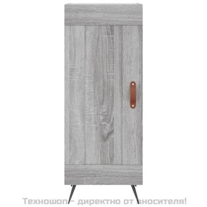 Сайдборд, сив сонома, 34,5x34x90 см, инженерно дърво