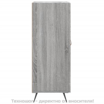 Сайдборд, сив сонома, 34,5x34x90 см, инженерно дърво