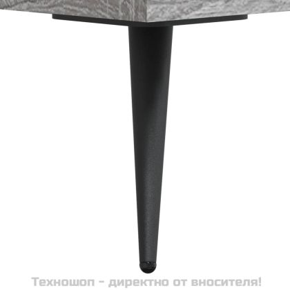 Сайдборд, сив сонома, 34,5x34x90 см, инженерно дърво