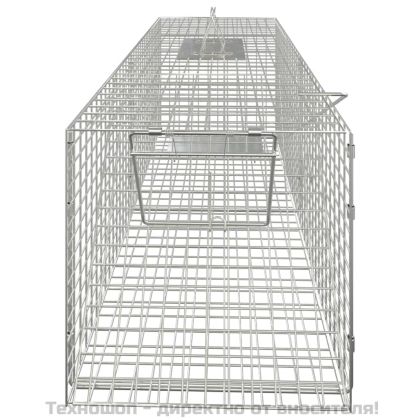Капан за животни 64,5x25x26,5 см, поцинковано желязо