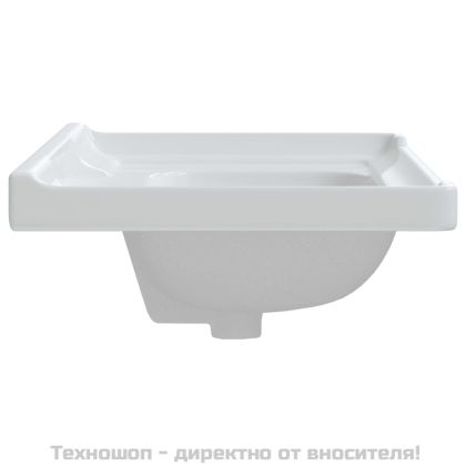 Мивка за баня, бяла, 61x48x23 см, правоъгълна, керамика