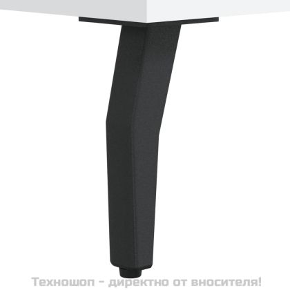 Сайдборд, бял, 69,5x34x90 см, инженерно дърво