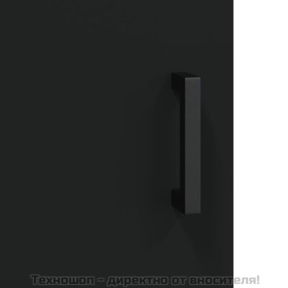 Сайдборд, черен, 69,5x34x90 см, инженерно дърво