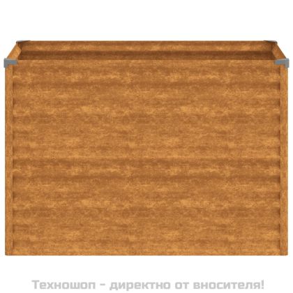 Повдигната градинска леха 100x50x69 см, кортенова стомана