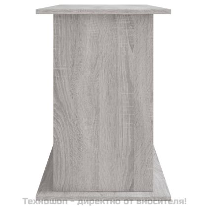 Поставка за аквариум, сив сонома, 121x41x58 см, инженерно дърво