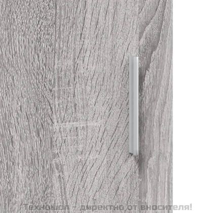 Поставка за аквариум, сив сонома, 121x41x58 см, инженерно дърво