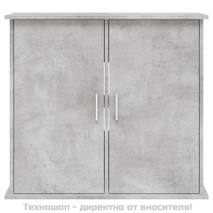 Стойка за аквариум, бетонна, сива, 81x36x73 см, инженерно дърво