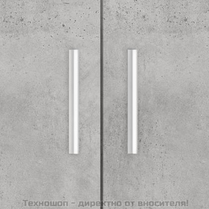 Стойка за аквариум, бетонна, сива, 81x36x73 см, инженерно дърво