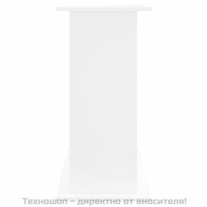 Поставка за аквариум, бяла, 81x36x73 см, инженерно дърво