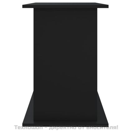 Поставка за аквариум, черна, 101x41x58 см, инженерно дърво