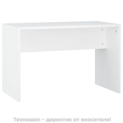 Комплект тоалетка с LED, бяла, инженерно дърво