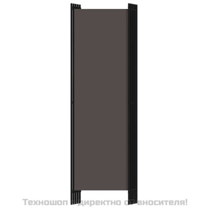 Параван за стая, 5 панела, антрацит, 250x180 см