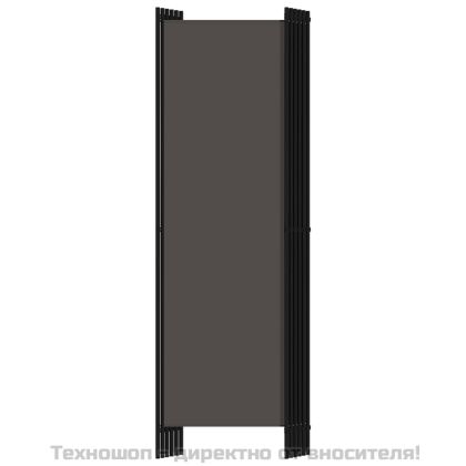 Параван за стая, 6 панела, антрацит, 300x180 cм