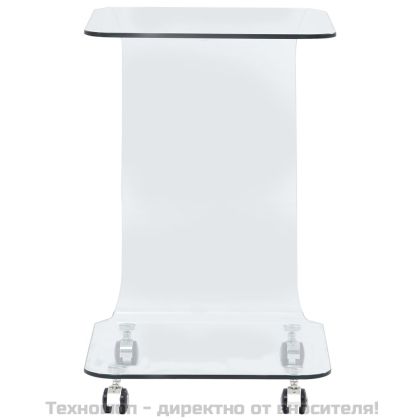 Маса за кафе, 45x40x63 см, закалено стъкло