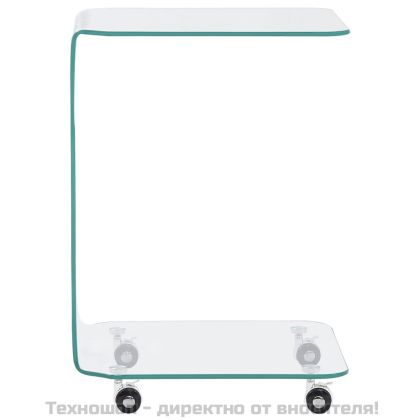 Маса за кафе, 45x40x63 см, закалено стъкло