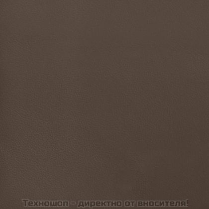 Рамка за легло с пружини, кафява, 140x200 см изкуствена кожа