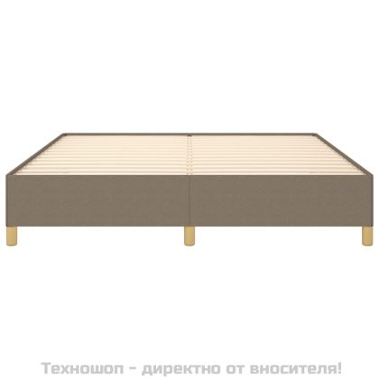 Рамка за легло без матрак, таупе, 160x200 см плат