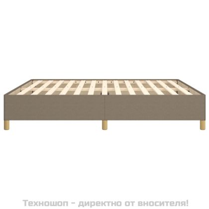 Рамка за легло без матрак, таупе, 160x200 см плат