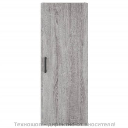 Висок шкаф, сив сонома, 34,5x34x180 см, инженерно дърво