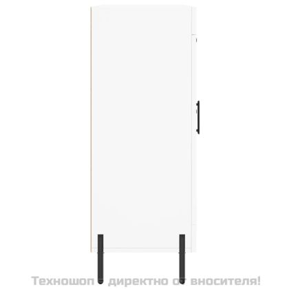 Сайдборд, бял, 69,5x34x90 см, инженерно дърво