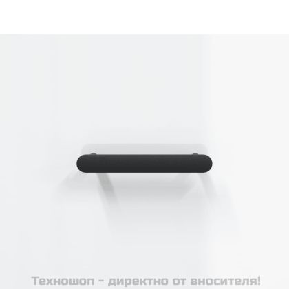 Сайдборд, бял гланц, 69,5x34x90 см, инженерно дърво