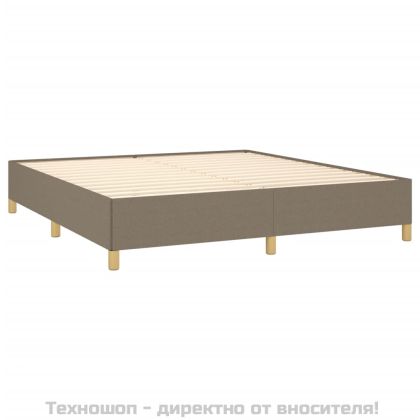 Рамка за легло с пружини, таупе, 160x200 см плат