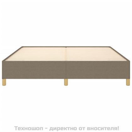 Рамка за легло с пружини, таупе, 160x200 см плат
