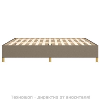 Рамка за легло с пружини, таупе, 160x200 см плат