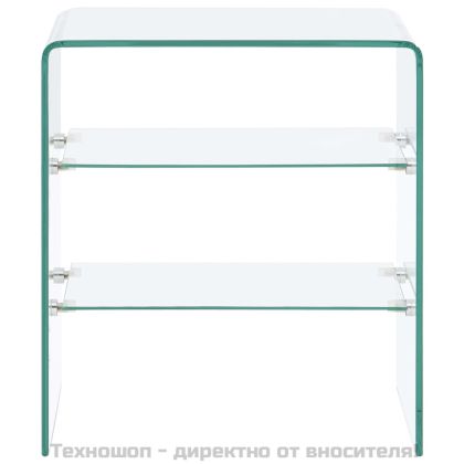 Маса за кафе, 50x40x56 см, закалено стъкло