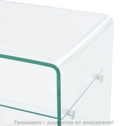 Маса за кафе, 50x40x56 см, закалено стъкло