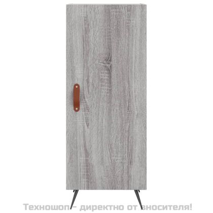 Сайдборд, сив сонома, 34,5x34x90 см, инженерно дърво