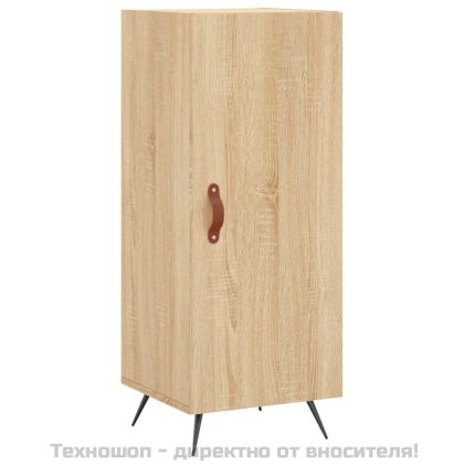 Сайдборд, дъб сонома, 34,5x34x90 см, инженерно дърво
