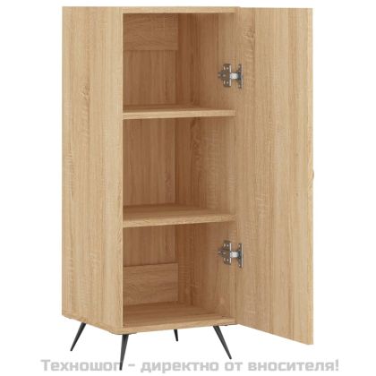 Сайдборд, дъб сонома, 34,5x34x90 см, инженерно дърво