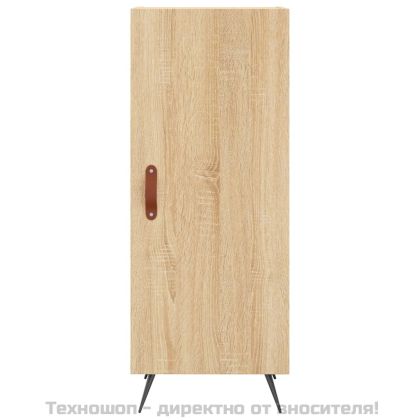 Сайдборд, дъб сонома, 34,5x34x90 см, инженерно дърво